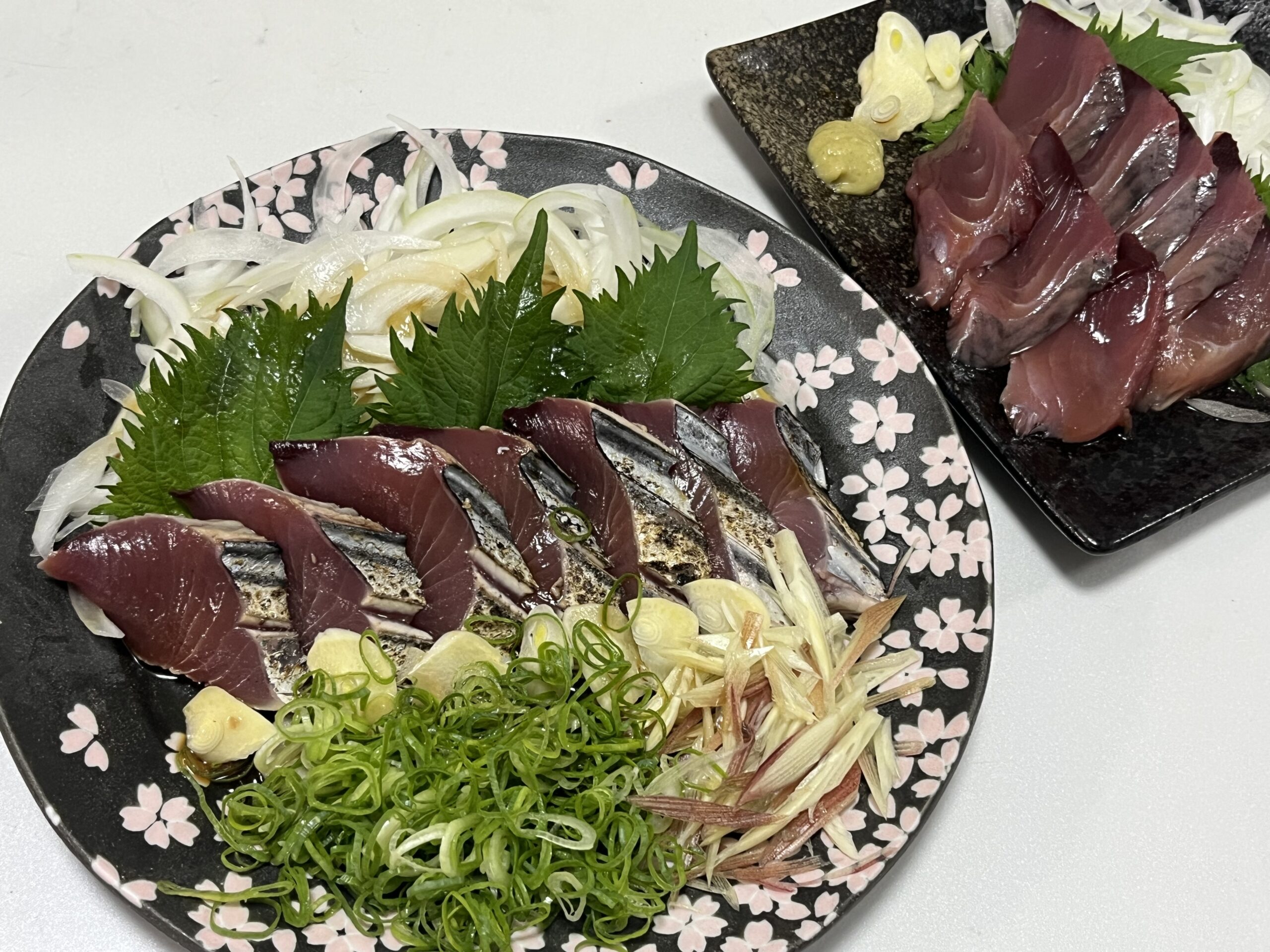 カツオ刺身とたたき