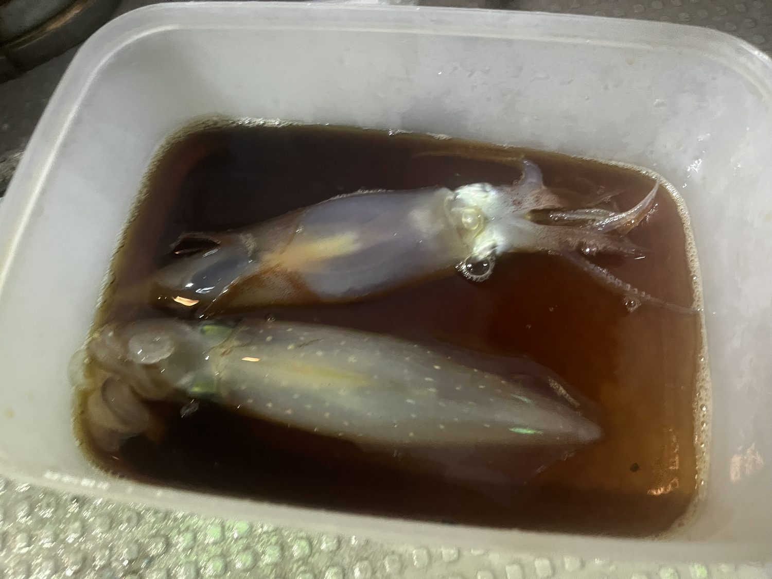 麺つゆで作った初めてのイカの沖漬け